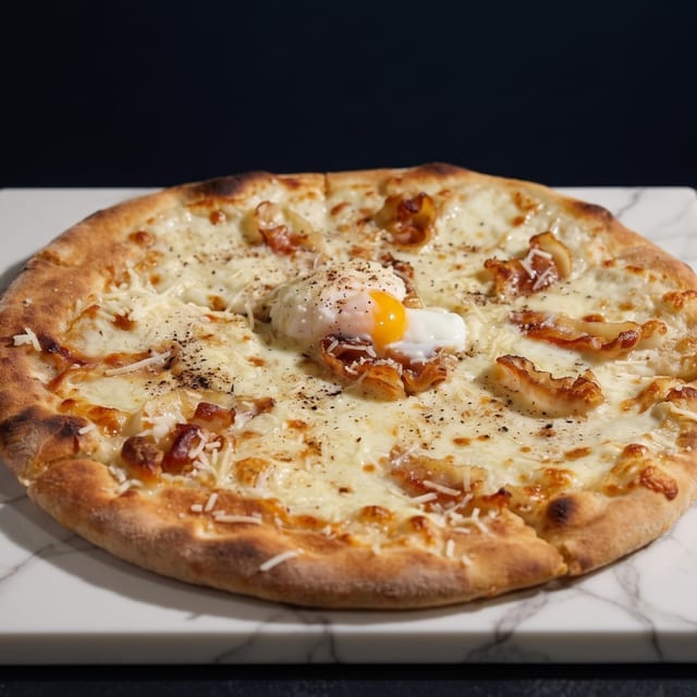 Carbonara Pizza.